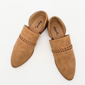 Qupid Ankle Slip on pointed loafers